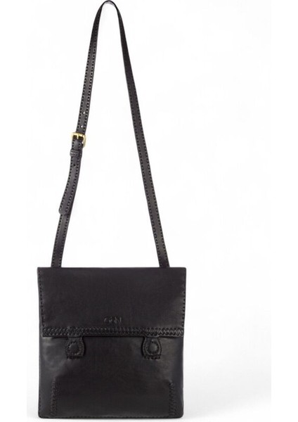 Gümüşlük Siyah Kadın Çapraz Askılı Çanta 01 Gümüşlük