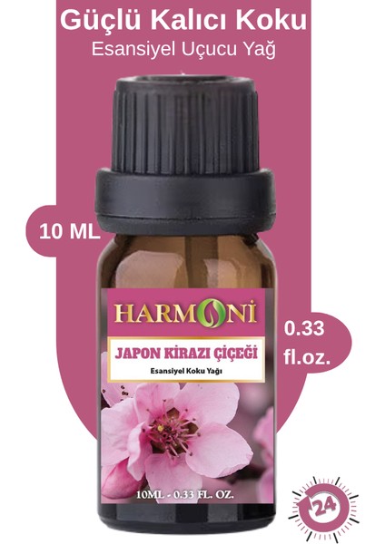 Japon Kiraz Çiçeği Esansiyel Uçucu Koku 10ML Difüzör Esansı Buhurdanlık Yağı ve Oda Kokusu