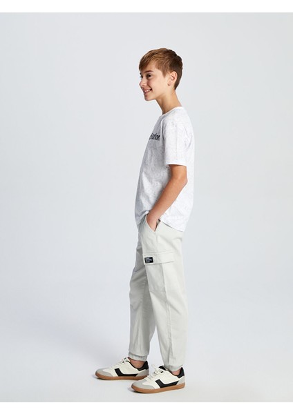 Yeni Sezon Beli Lastikli Erkek Cocuk Kargo Jogger Pantolon - S59866Z4