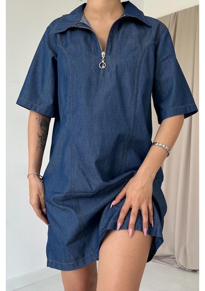 Mavi Tencel Kuplu Elbise Mavi-L modelleri