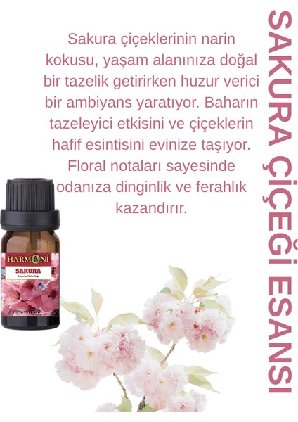 Sakura Çiçeği Esansiyel Uçucu Koku 10ML Difüzör Esansı Buhurdanlık Yağı ve Oda Kokusu fiyatları