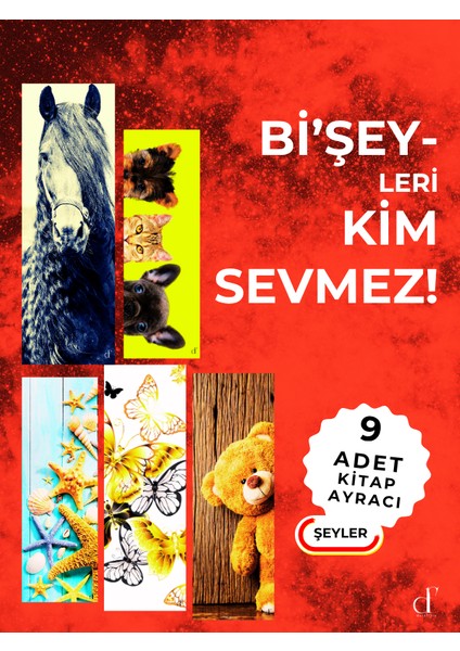 9'lu Kitap Ayracı Seti - Şeyler
