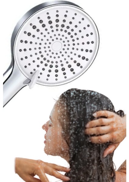 120MM Extra Geniş Başlıklı Duş Başlığı + 1.5 Metre Paslanmaz Çelik Örgülü Duş Hortumu | Su Tasarruflu, Basınçlı, Dayanıklı | Akd Duş Keyfi modelleri