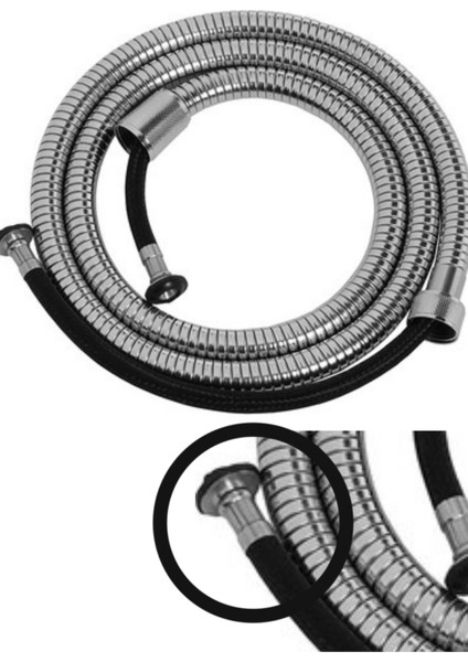 120MM Extra Geniş Başlıklı Duş Başlığı + 1.5 Metre Paslanmaz Çelik Örgülü Duş Hortumu | Su Tasarruflu, Basınçlı, Dayanıklı | Akd Duş Keyfi indirimleri