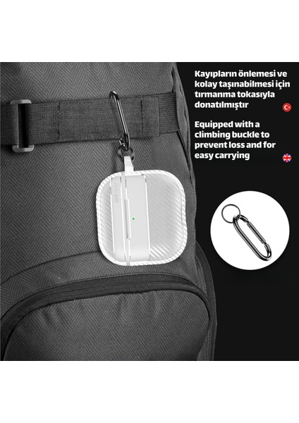 4. Nesil Uyumlu Karbon Fiber Hybrid Polymer Technology Premium Kulaklık Kılıfı indirimleri