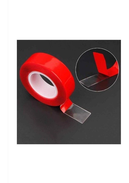 Çift Taraflı Akrilik Yapışkanlı Vhb Silikonize Köpük Montaj Bant 16MM x 183CM 3 Adet modelleri