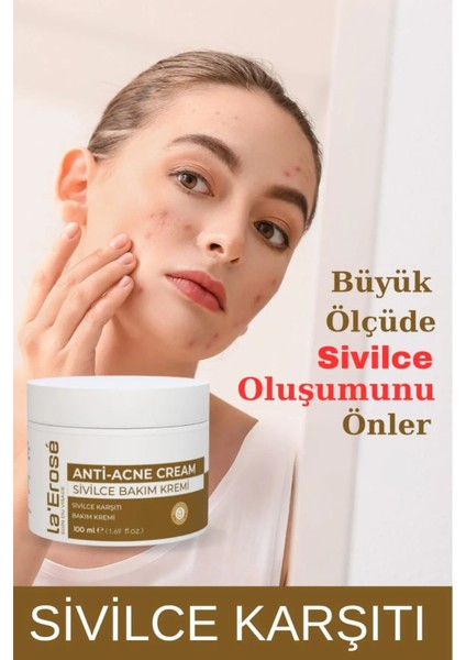 Sıvilce, ve Akne, Karşıtı Akne, Kurutucu Etkili Sıvılce Önleyici Yüz Kremi 100ML