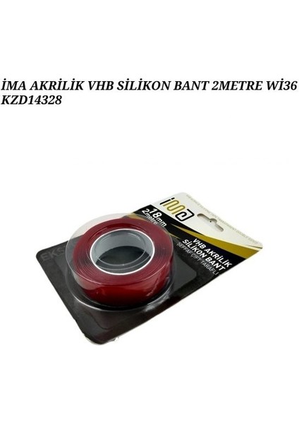 Çift Taraflı Akrilik Yapışkanlı Vhb Silikonize Köpük Montaj Bant 16MM x 183CM 5 Adet indirimleri