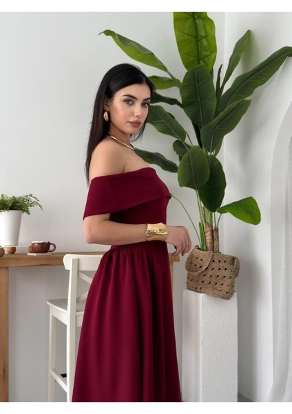 Stars Straplez Elbise M-Bordo modelleri