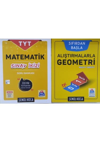 Şenol Hoca Yayınları Alıştırmalarla Geometri+Matematik Sınav Ikizi Soru Bankası