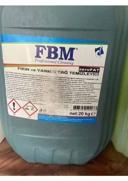 Ağır Yanmış Yağ ve Fırın Temizleyici Zerofat 20KG