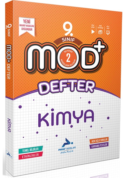 Paraf 9. Sınıf Mod Kimya Defter