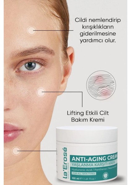 Botox Etkili Gençleştiren ve Yaşlanma, Karşıtı Kırışıklik Önleyici Krem 100ML