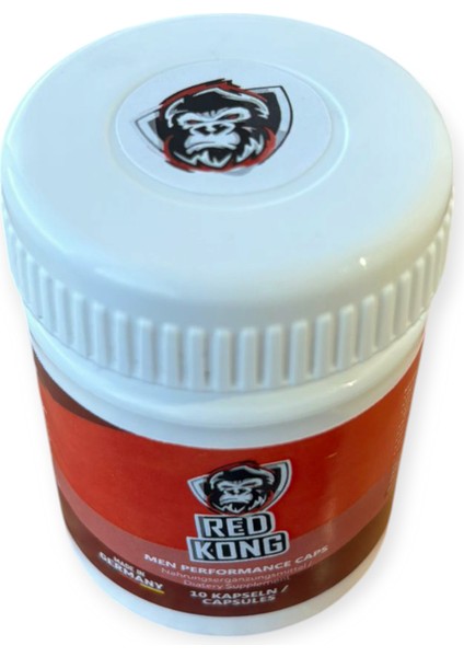 Red Kong For Men Erkeklere Özel Destekleyici Ürün 10 Capsules