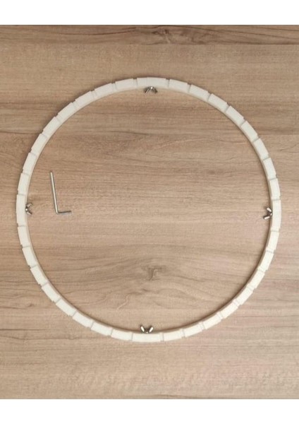 27 cm Çapında Rattan Çember Kalıp (36 Çubuk)– Bambu Sepet Örme Sabitleyici Tepsi Kalıbı -Kağıt Çubuklara Uygun Değil