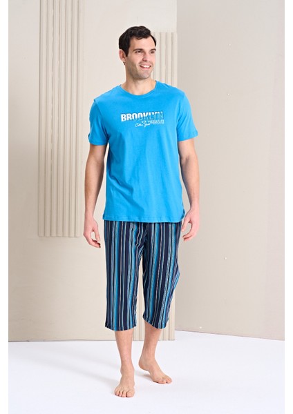 Erkek Pijama Takımı Kapri & Bermuda Kısa Kol fırsatları