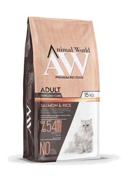 Somonlu Kısırlaştırılmış Yetişkin Kedi Maması 15 kg