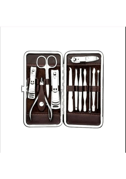 Deri Çantalı 12'li Manikür Seti fiyatları