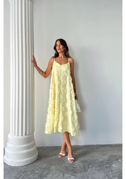 Kadın Fisto Dokulu Salaş Kesim Yazlık Elbise NBG098 fiyatları