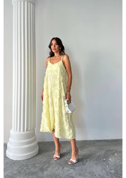 Kadın Fisto Dokulu Salaş Kesim Yazlık Elbise NBG098 modelleri