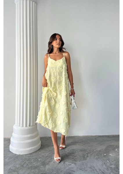 Kadın Fisto Dokulu Salaş Kesim Yazlık Elbise NBG098 fırsatları