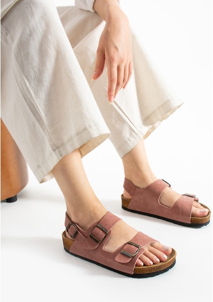 Çift Tokalı Mikanos Sandalet