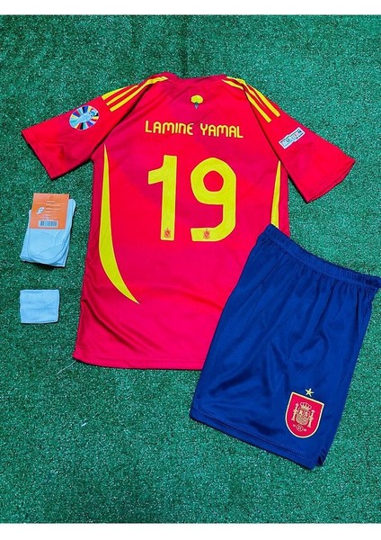 Ispanya Euro 2024 Finali Lamine Yamal Çocuk Forması 4'lü Set modelleri