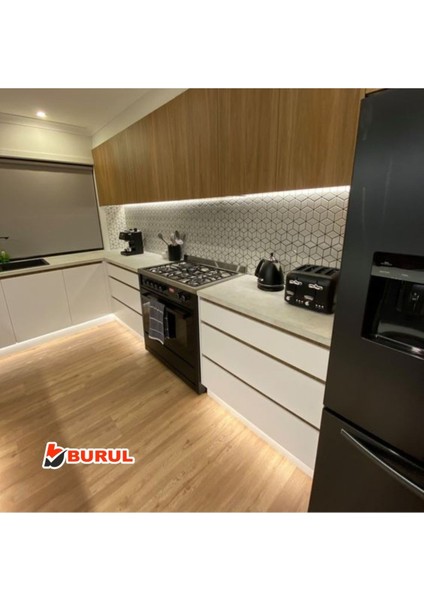 2.5 Metre Beyaz Şerit LED Işık Seti Butonlu Mutfak Tezgah Çalışma Masası Raf Işıkları SB-6556