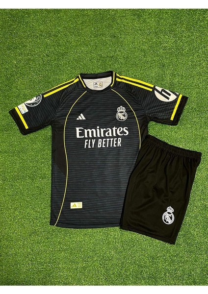 Real Madrid 2025/26 Sezonu Kylian Mbappe Deplasman Çocuk Forması (Gri) fiyatları