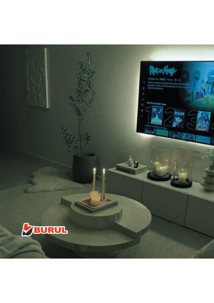 5 Metre Beyaz Şerit LED Işık Dimmer Kumandalı Mutfak Tezgah Çalışma Masası Raf Işık SB-6557 indirimleri