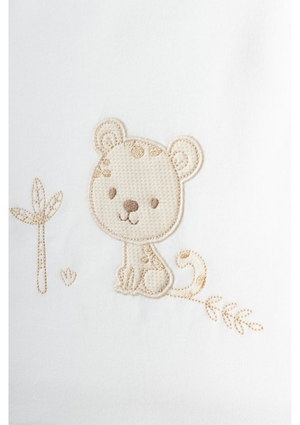 My Baby Kumsal % 100 Coton 10 Lu Hastane Çıkışı Yeni Sevimli Kaplan Desenli Ekru 10095 fiyatları