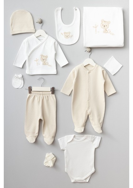 My Baby Kumsal % 100 Coton 10 Lu Hastane Çıkışı Yeni Sevimli Kaplan Desenli Ekru 10095 indirimleri