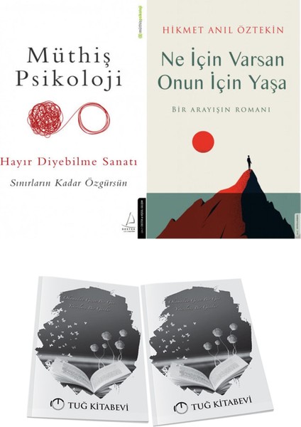 Müthiş Psikoloji Hayır Diyebilme Sanatı ve Ne Için Varsan Onun Için Yaşa + Hediyeli