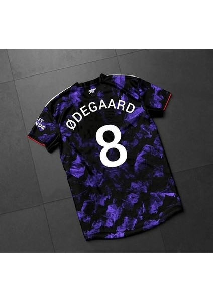 A.r.s.e.n.a.l 2023/24 Yeni Sezon Martin Ødegaard Özel Konsept Forması (Mor) modelleri