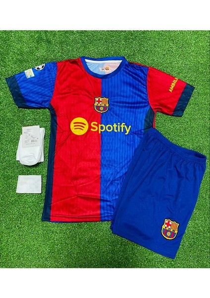 F.c B.a.r.c.e.l.o.n.a 2024/25 Yeni Sezon Lamine Yamal Iç Saha Çocuk Forması (27) fiyatları