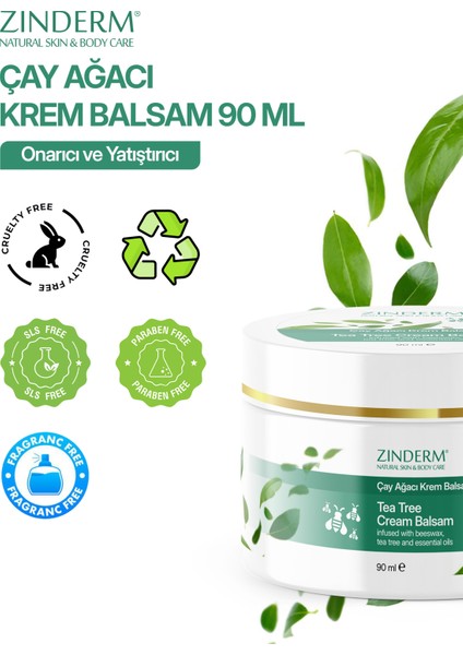 Çay Ağacı Yağı Kremi Balsamı ve Aynısefa Yağı Kremi Balsamı 90ML indirimleri