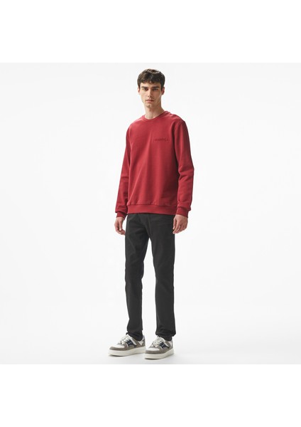 Erkek Bordo Regular Fit Sweatshirt modelleri