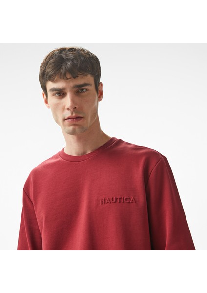 Erkek Bordo Regular Fit Sweatshirt fırsatları
