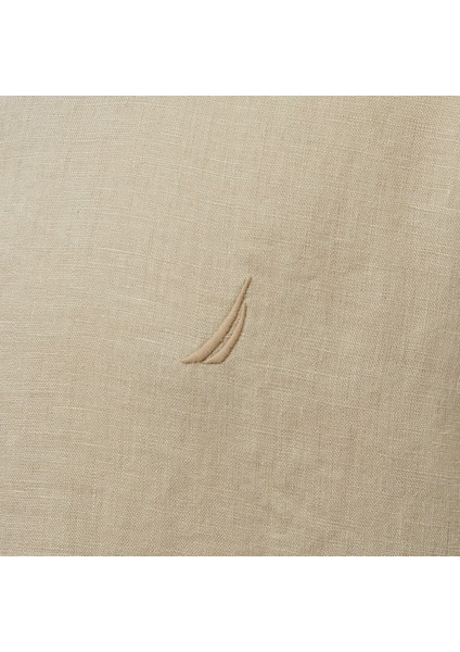 Erkek Bej Classic Fit Keten Gömlek indirimleri