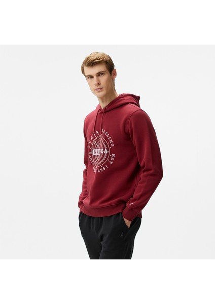 Erkek Bordo Regular Fit Sweatshirt