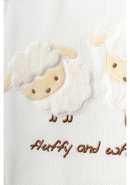 My Baby Kumsal % 100 Coton 10 Lu Hastane Çıkışı Yeni Sevimli Kuzu Desenli 10120