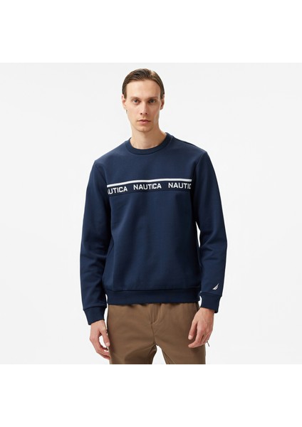 Erkek Lacivert Regular Fit Sweatshirt