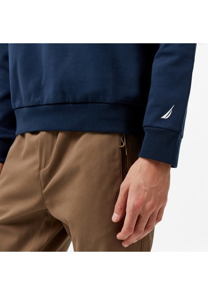Erkek Lacivert Regular Fit Sweatshirt