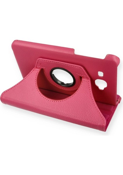 Samsung Galaxy T280 Tab A 7 Kılıf 360 Tablet Deri Kılıf - Pembe - ALVN8564-3952