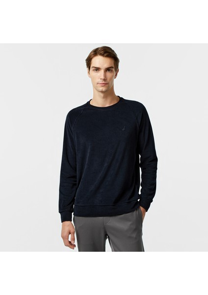 Erkek Siyah Regular Fit Sweatshirt