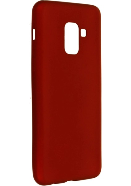 Samsung Galaxy A8 2018 Kılıf First Silikon - Bordo - ALVN7065-8220