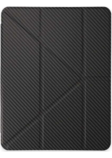 iPad Pro 13 (2024) Kılıf Color Karbon Tablet Kılıfı - Koyu Gri - ALVN1777-9587
