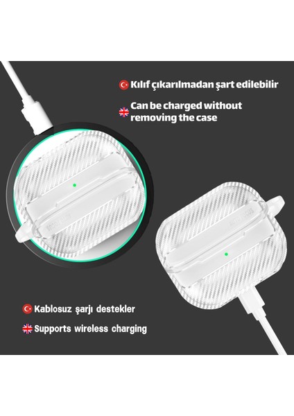 Samsung Galaxy Buds3 ve Buds3 Pro Uyumlu Karbon Fiber Hybrid Polymer Technology Kulaklık Kılıfı fiyatları