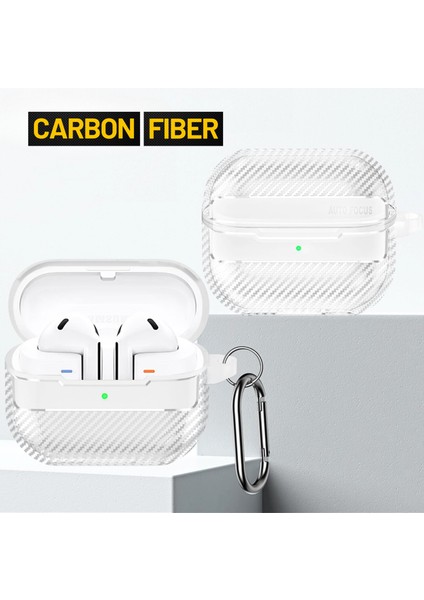 Samsung Galaxy Buds3 ve Buds3 Pro Uyumlu Karbon Fiber Hybrid Polymer Technology Kulaklık Kılıfı fırsatları
