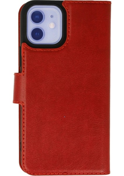 iPhone 12 Kılıf Trend S Plus Kapaklı Kılıf - Kırmızı - ALVN1925-5184